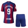 Maillot de Supporter FC Barcelone Lewandowski 9 Domicile 2023-24 Pour Enfant